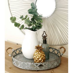 Sighwarth Metal Galvanized Vanity Serving Tray NWT